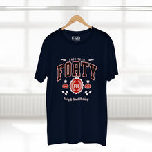 Load image into Gallery viewer, Forty & Bold Adult Tee - Celebratory Graphic Shirt, Birthday Gift, Casual Wear, Sports Team Pride, Unique Event Apparel