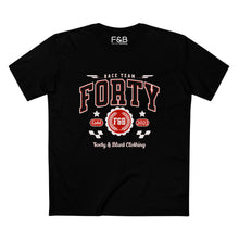 Load image into Gallery viewer, Forty & Bold Adult Tee - Celebratory Graphic Shirt, Birthday Gift, Casual Wear, Sports Team Pride, Unique Event Apparel