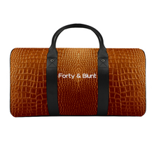 Load image into Gallery viewer, Crocodile Print Small Duffel Bag