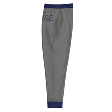 Load image into Gallery viewer, Gray Blue Trim Joggers