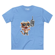 Load image into Gallery viewer, Cool Leopard Mic Tee, Music Lover Shirt, Graphic Tee, Unisex Casual T-Shirt, Hip Hop Style Apparel, Gift for Musicians
