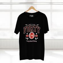 Load image into Gallery viewer, Forty &amp; Bold Adult Tee - Celebratory Graphic Shirt, Birthday Gift, Casual Wear, Sports Team Pride, Unique Event Apparel
