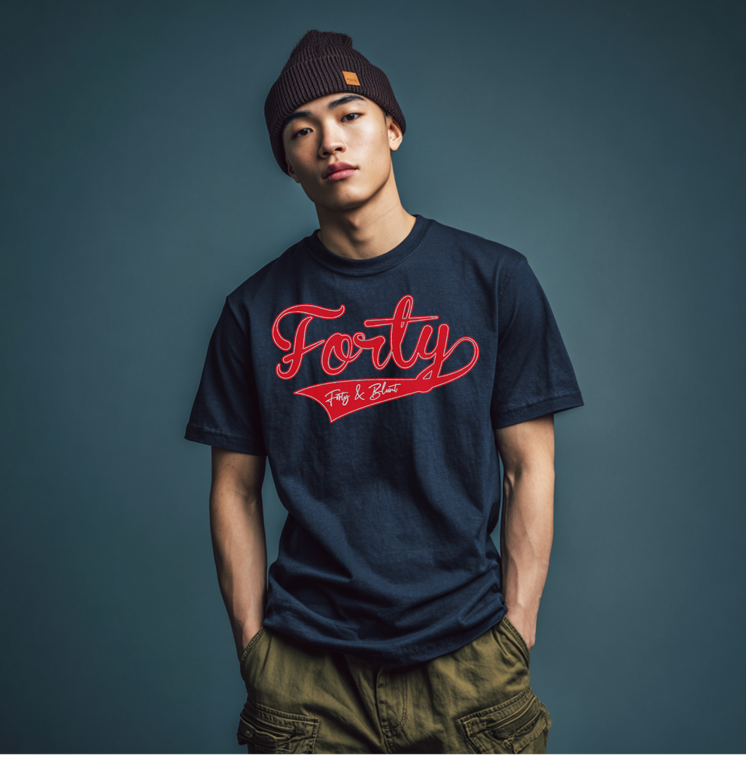 Red Super Forty Tee Shirt