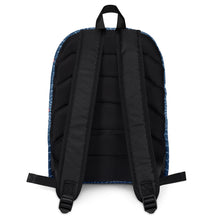 Load image into Gallery viewer, Blue Crocodile Print Backpack

