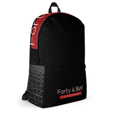 Load image into Gallery viewer, Black Crocodile Trim Print Backpack
