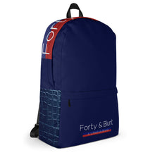 Load image into Gallery viewer, Blue Crocodile Trim Print Backpack
