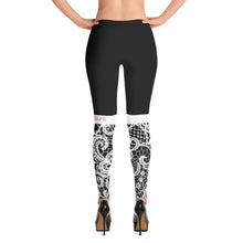 Load image into Gallery viewer, Black Lace Print Leggings
