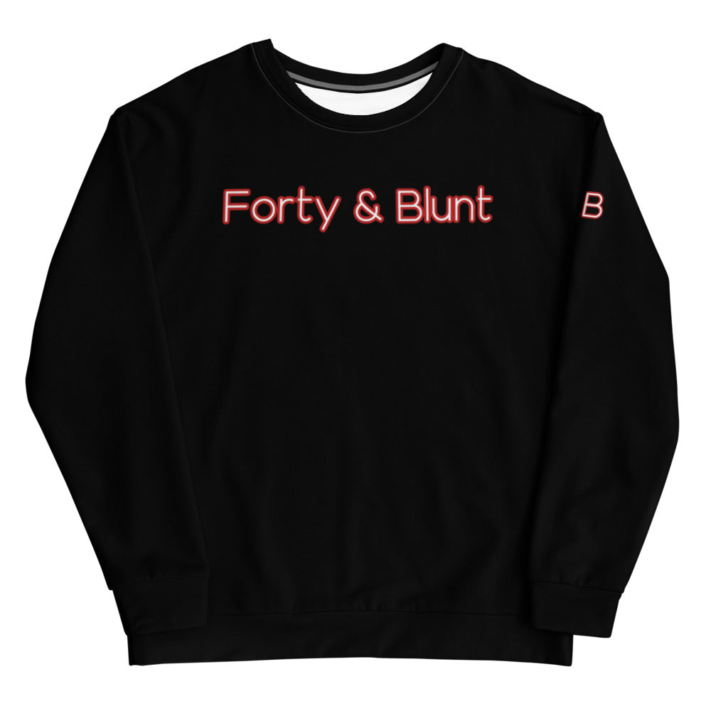 Red on Black Sweatshirt