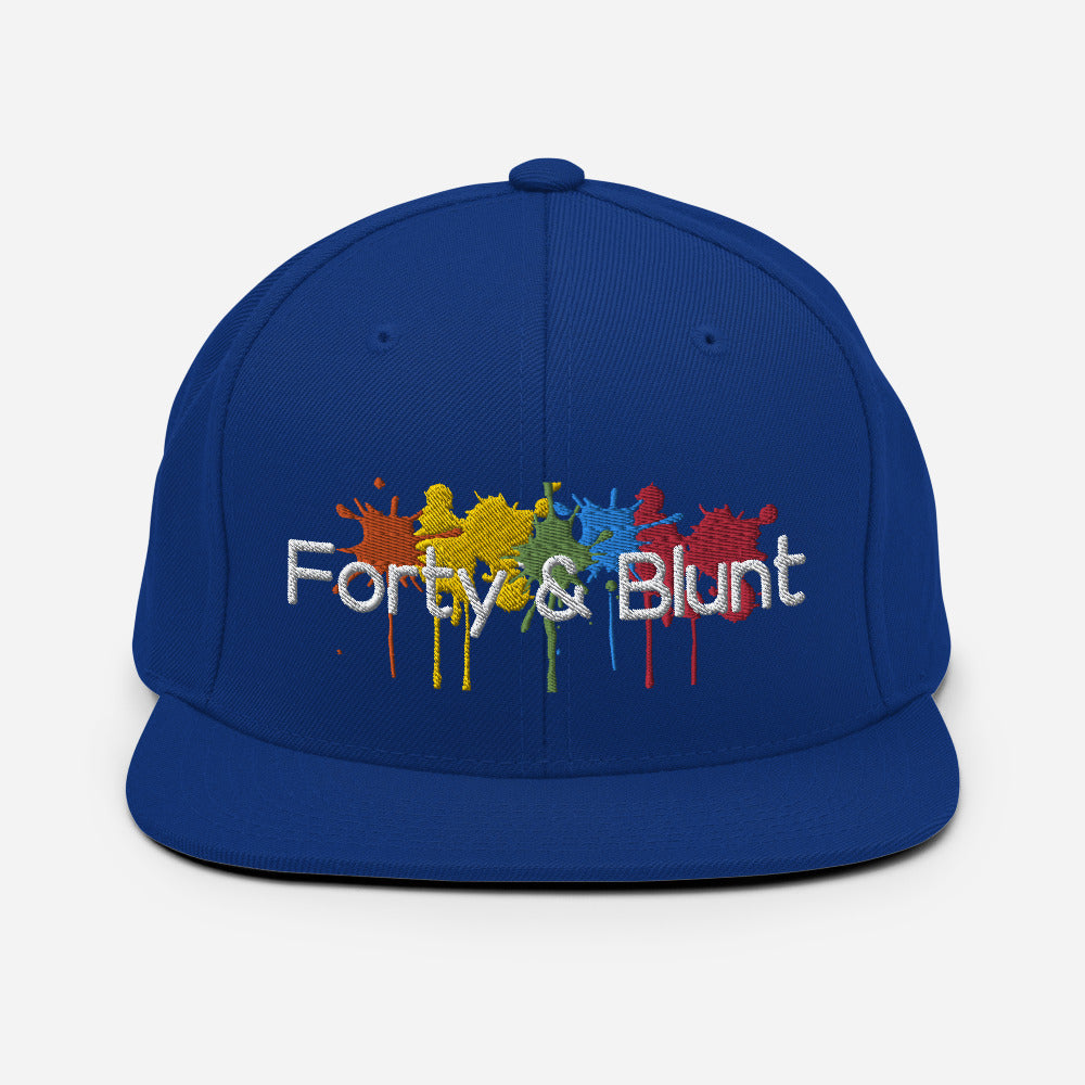 Splatter Paint Snapback Hat