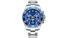 Load image into Gallery viewer, Forty &amp; Blunt Blue Face Metal Band Watch
