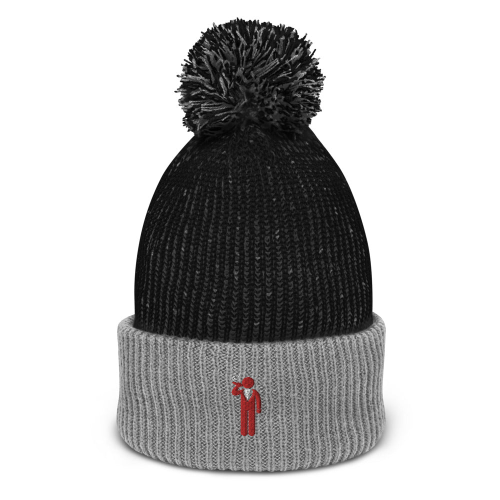Cigar Man Pom-Pom Beanie Hat Cap