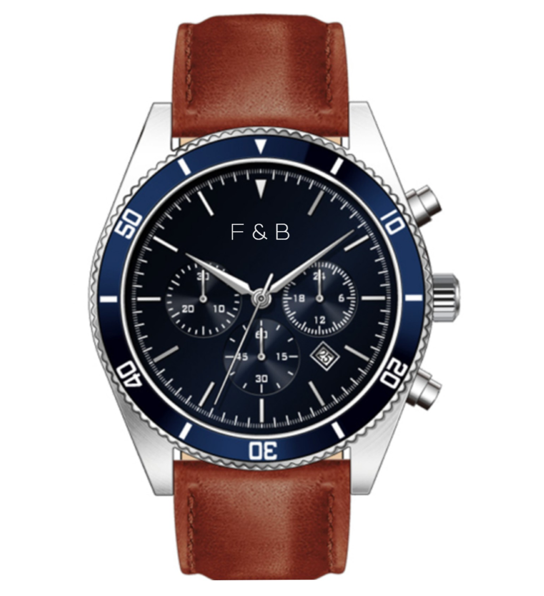 Forty & Blunt Watch Brown Band